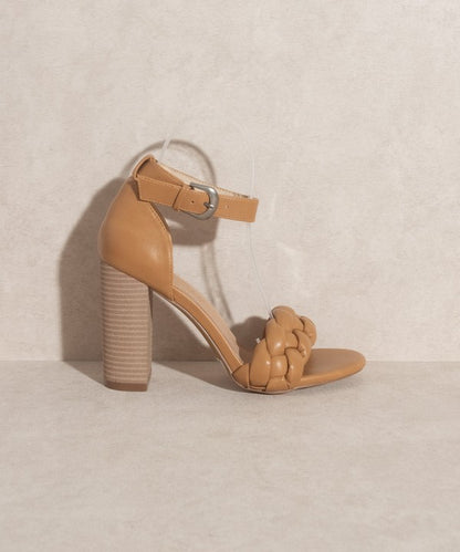 Ankle Strap Heel with Braided Strap – Chic & Elegant