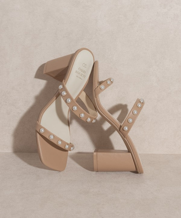 Pearl Strap Heel – Elegant & Comfortable Chic Heels