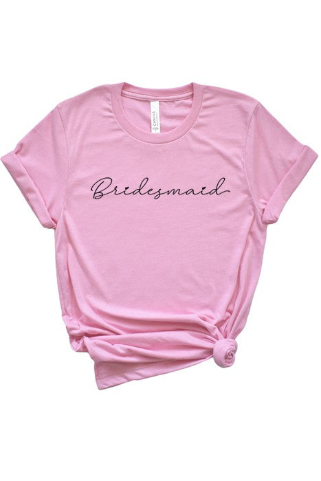 Bridesmaid T-Shirt – Soft & Stylish Bella Canvas Tee for Bridal Party