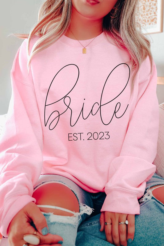 BRIDE EST 2023 Graphic Sweatshirt – Premium Cotton, Classic Fit