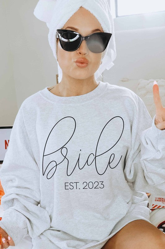 BRIDE EST 2023 Graphic Sweatshirt – Premium Cotton, Classic Fit