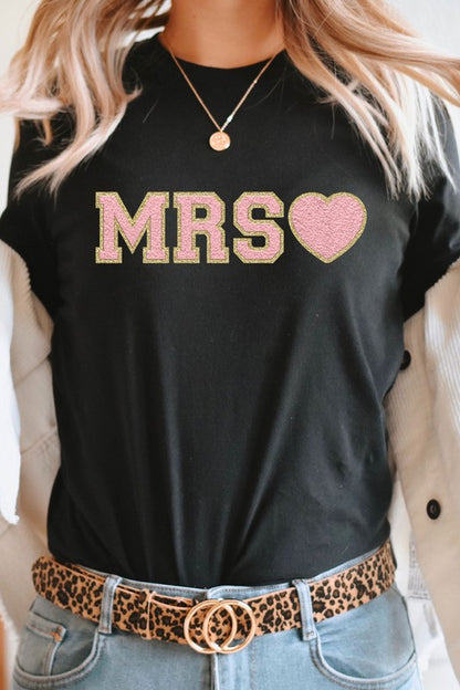 Mrs. Faux Chenille Graphic Tee