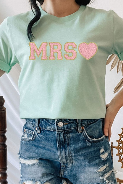 Mrs. Faux Chenille Graphic Tee