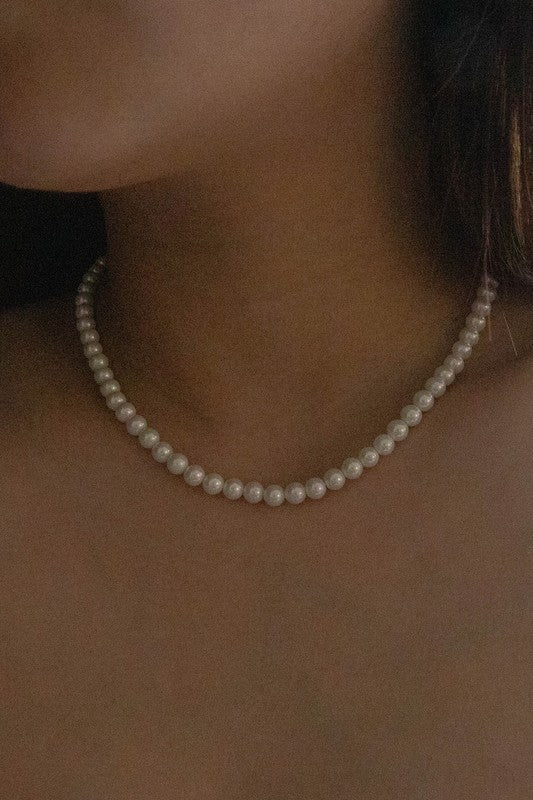 Classic Round Pearl Necklace