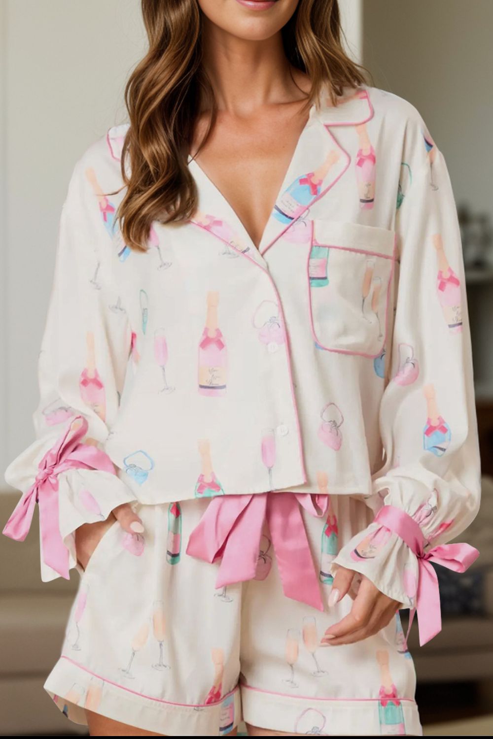 Dani Champagne Toast Pajama Set