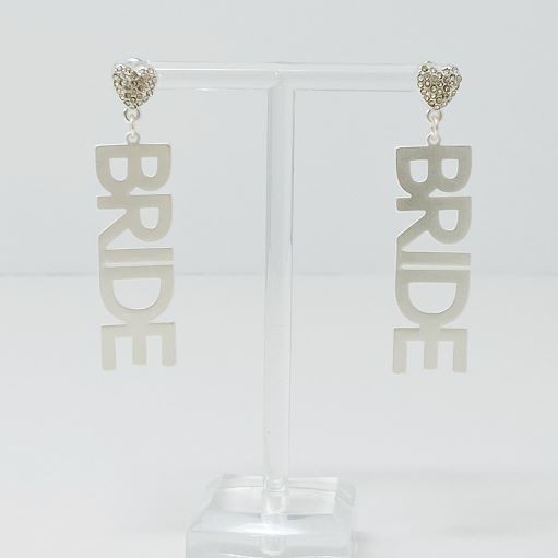 Elegant Bride-to-Be Gold Plated Earrings