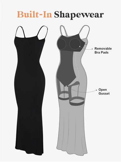 Basic Bae Built-In Shapewear Sleeveless Maxi Dress – Comfortable & Flattering