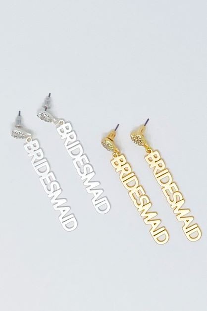 Be My Bridesmaid Earrings – Perfect Gift for Bridesmaids & Bachelorette Parties