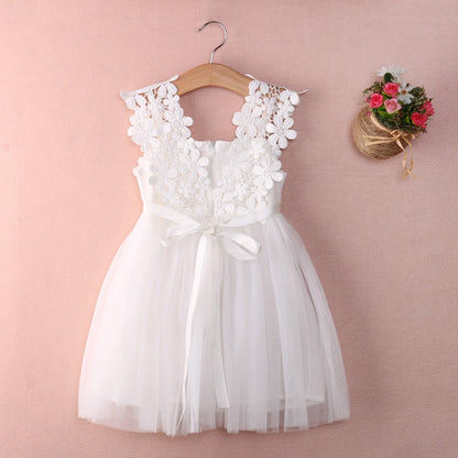 Flower Girl Lace Tulle Dress – Elegant & Timeless for Weddings & Special Occasions