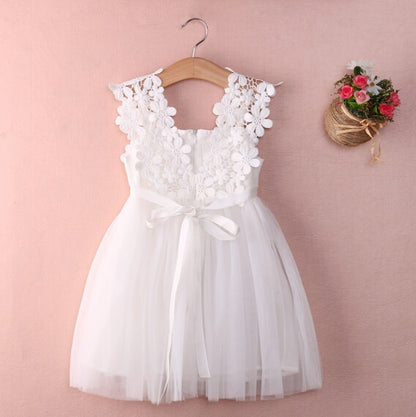 Flower Girl Lace Tulle Dress – Elegant & Timeless for Weddings & Special Occasions