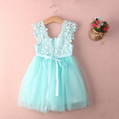 Flower Girl Lace Tulle Dress – Elegant & Timeless for Weddings & Special Occasions