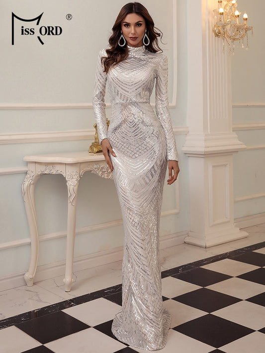 Evelyn Sequin Gown