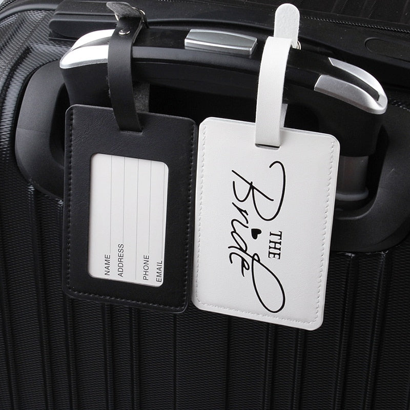 Bride & Groom Luggage Tags – Perfect for Honeymoon & Wedding Travel