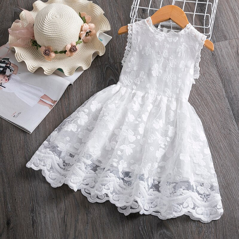 Girls Dress Embroidery Flower Girl Dresses