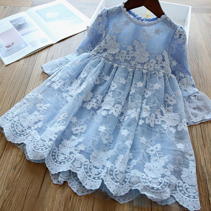 Girls Dress Embroidery Flower Girl Dresses