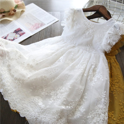 Girls Dress Embroidery Flower Girl Dresses