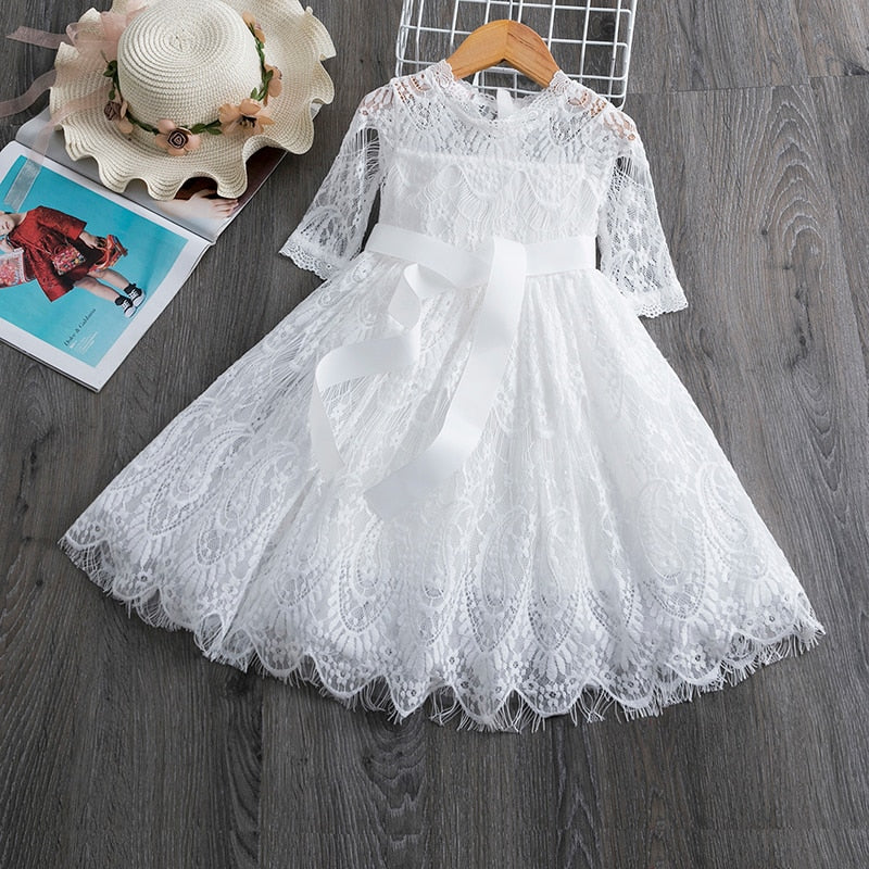 Girls Dress Embroidery Flower Girl Dresses