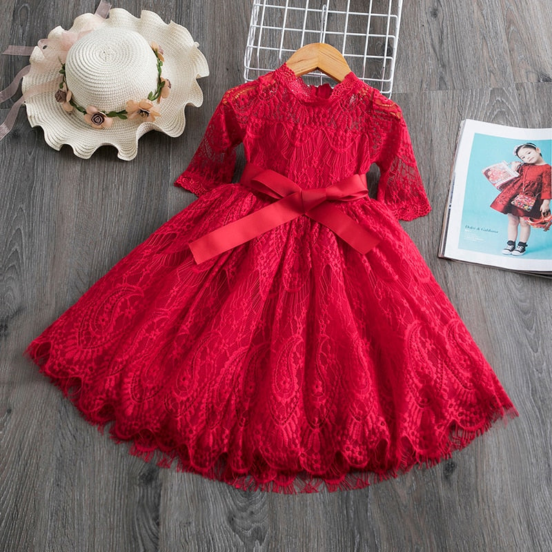 Girls Dress Embroidery Flower Girl Dresses