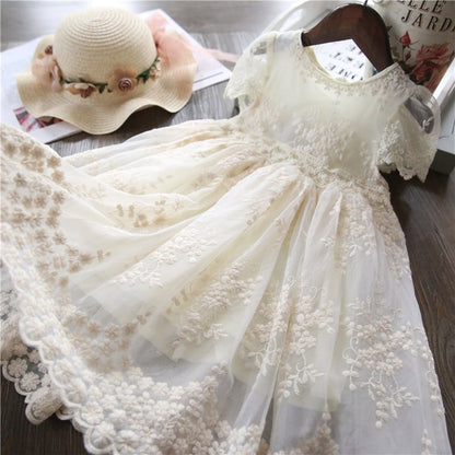 Girls Dress Embroidery Flower Girl Dresses