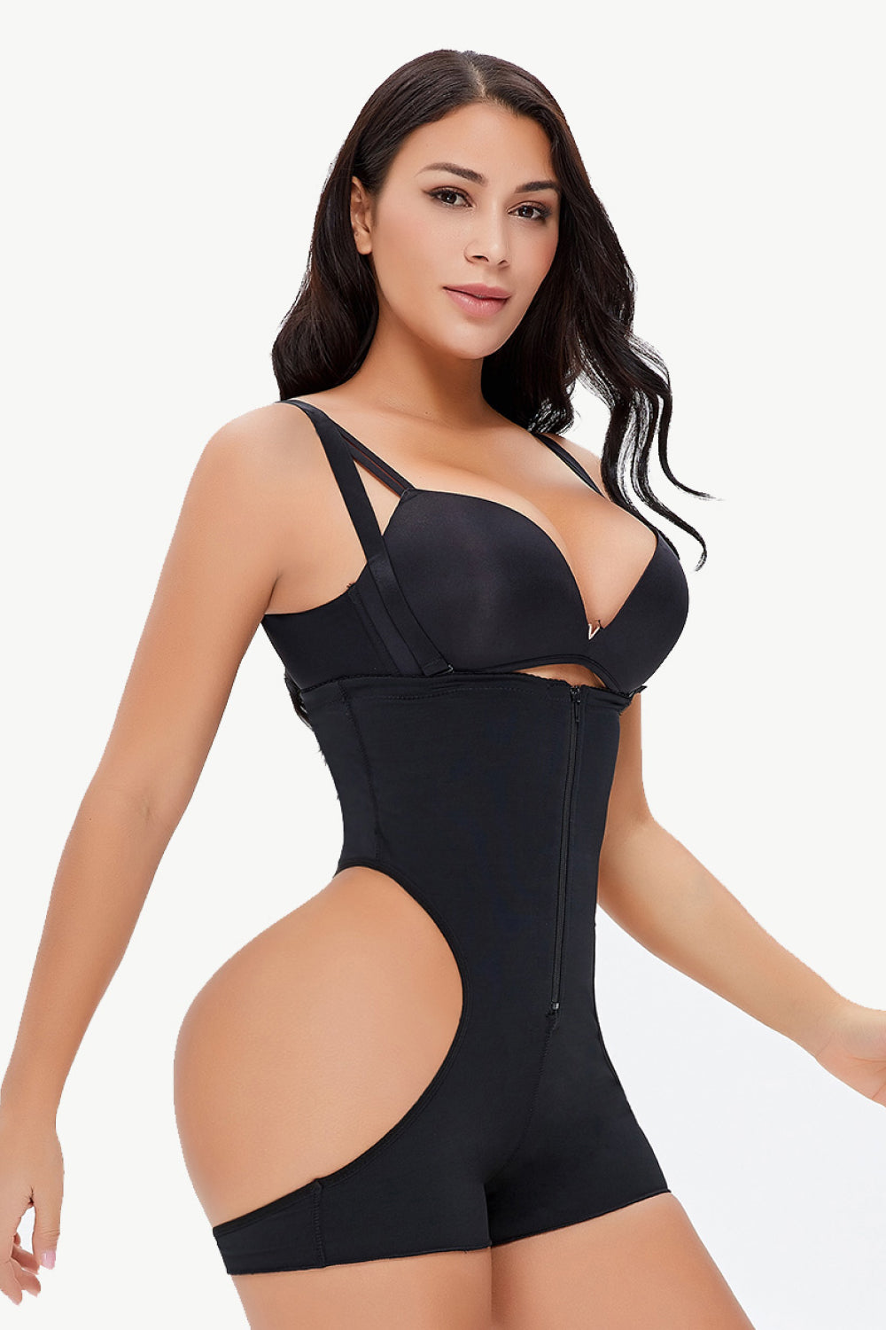 Full Size Cutout Under-Bust Shaping Bodysuit – Minimalist Shapewear